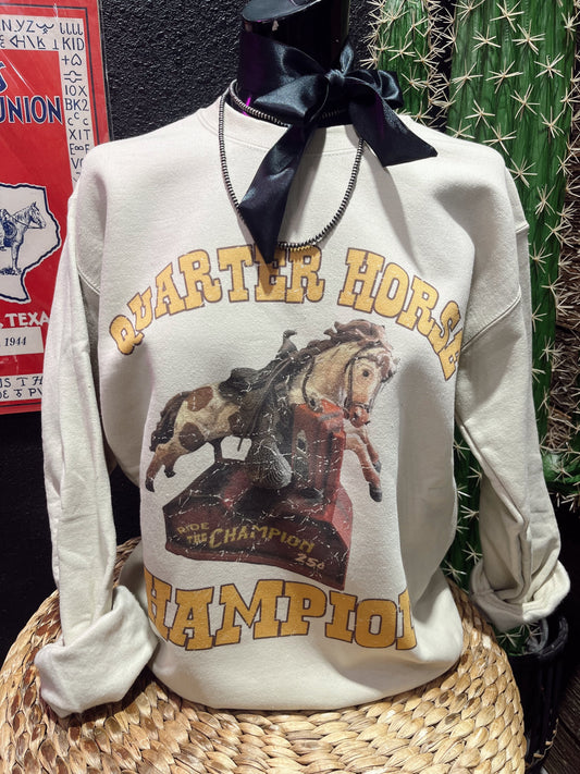 Quarter Horse on Sweatshirt