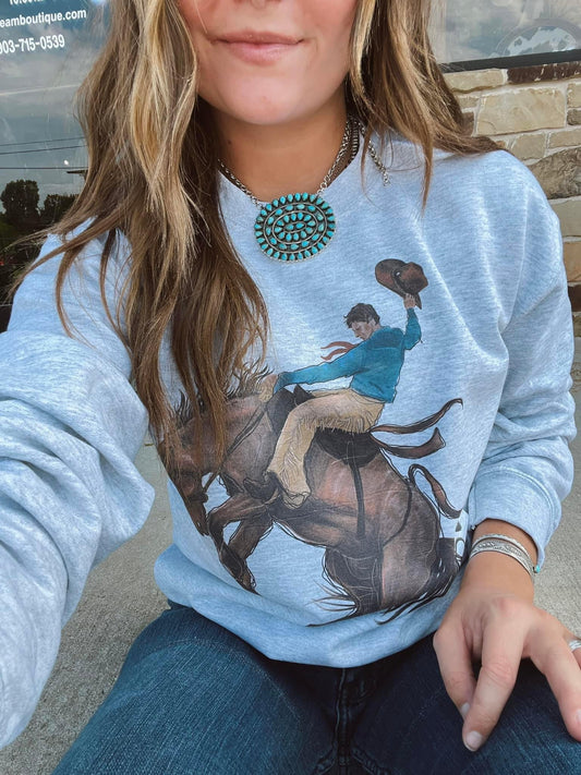 Ash Bucker on Sweatshirt