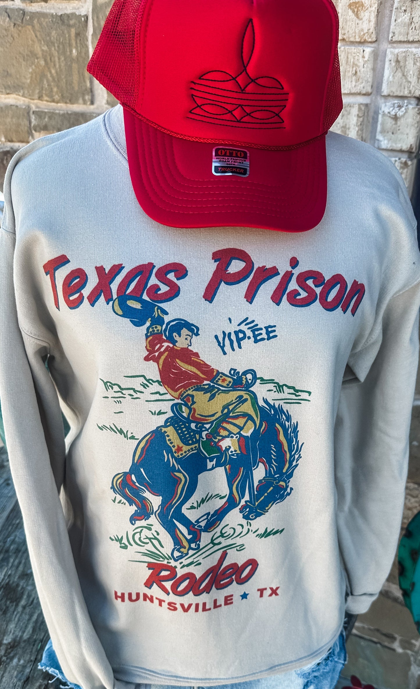 Prison Rodeo Huntsville Tx on Sweatshirt