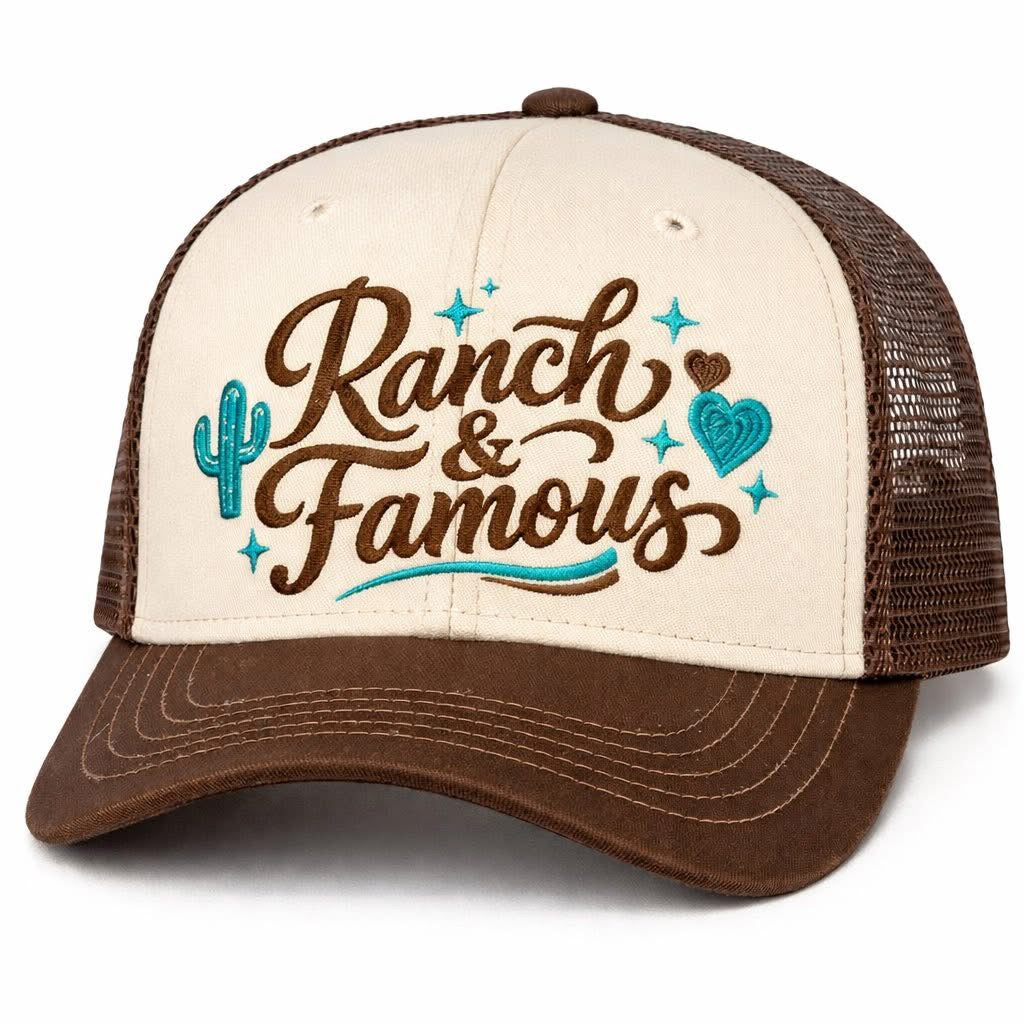 Ranch and Famous Embroidered Cap