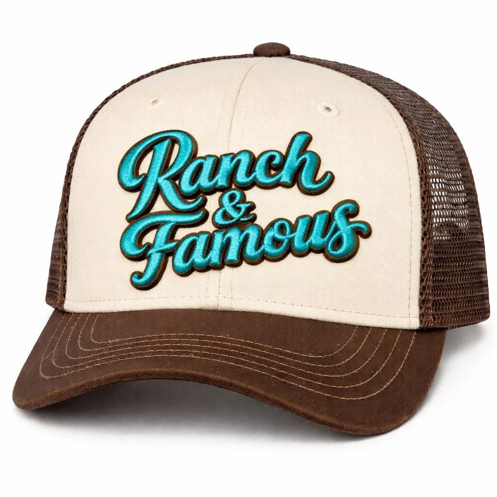 Ranch & Famous Puff Embroidery Cap