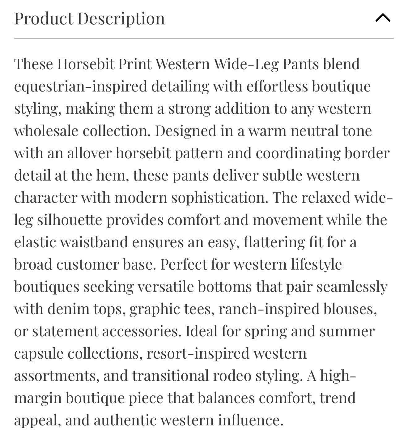Western Bit Pants