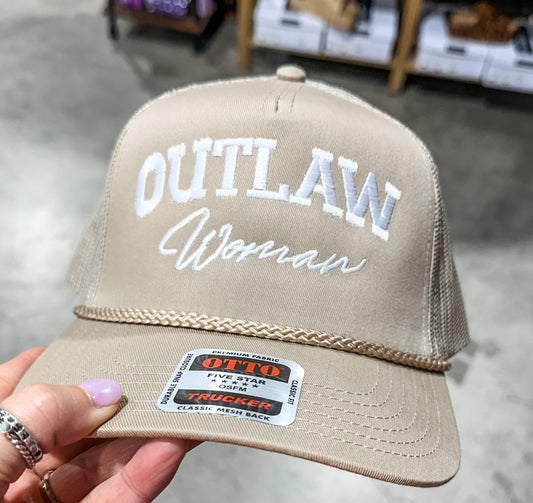 Outlaw Woman with Rope on Khaki