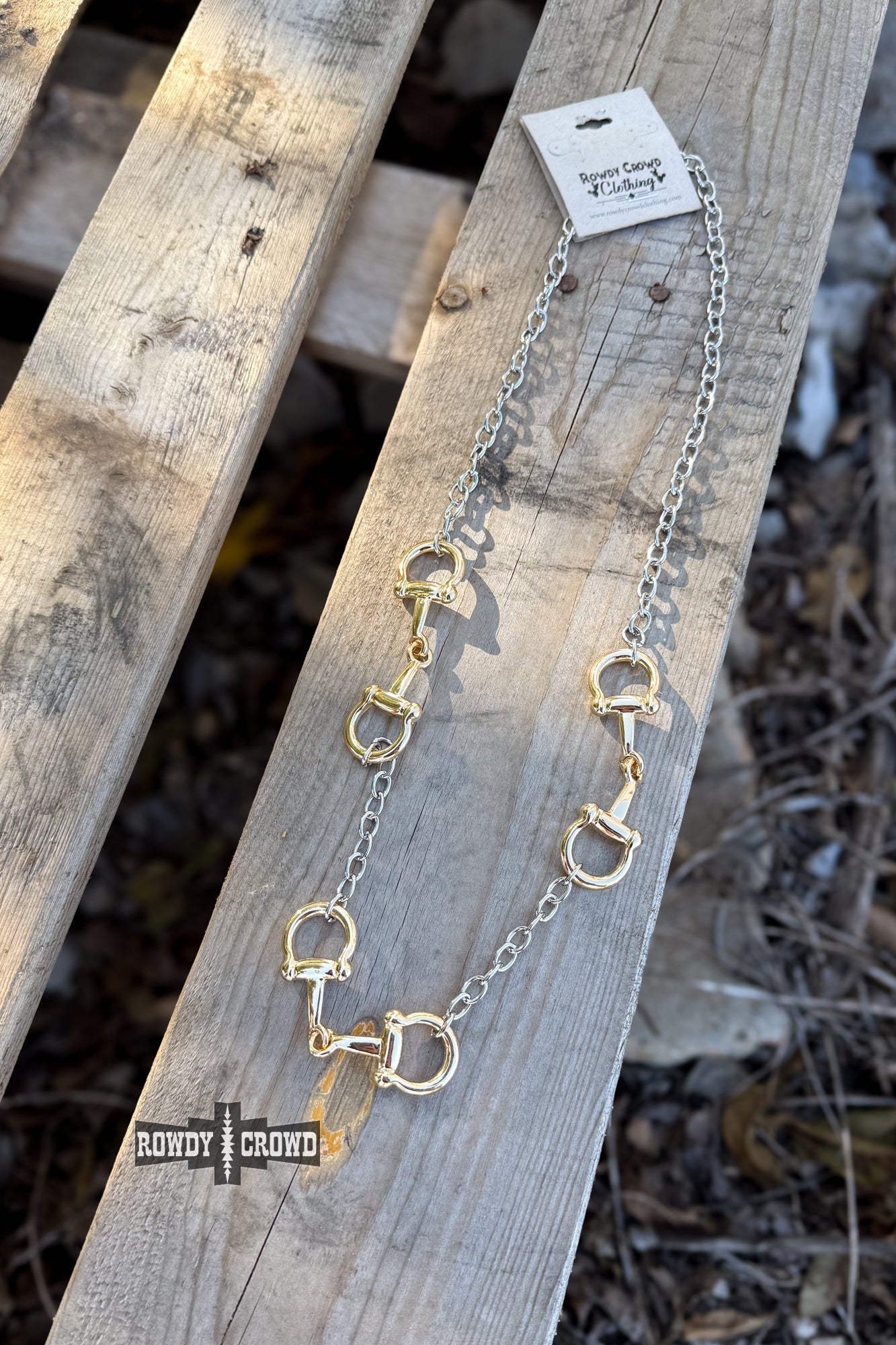 Mixed Metal 3 Bit Necklace