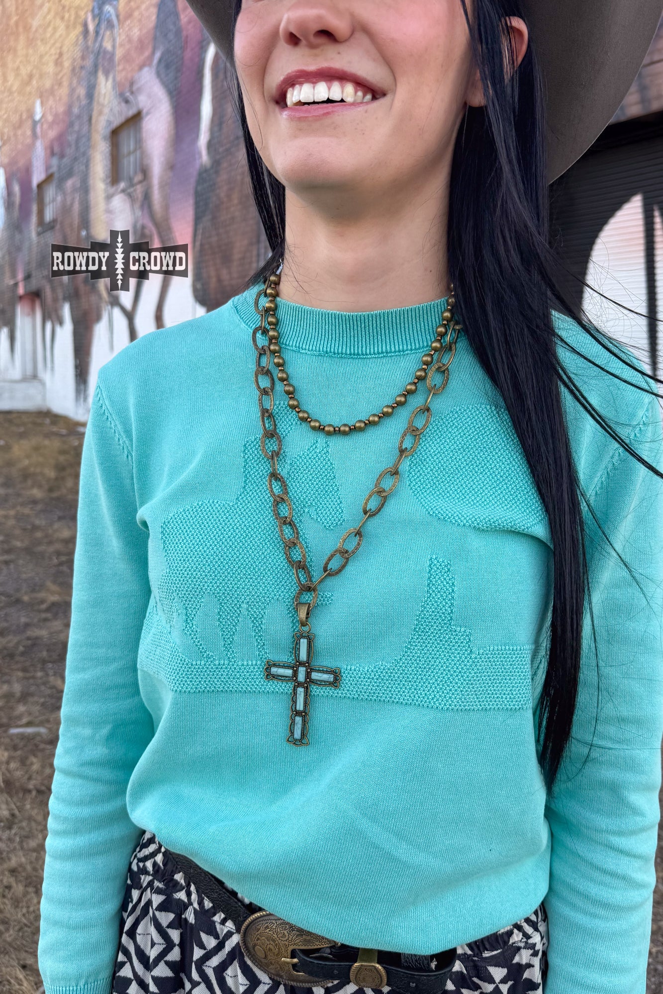 Cowgirl Cross Necklace