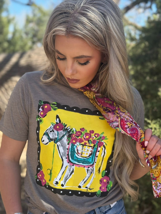 Callie Ann Stelter Hand Painted Burro