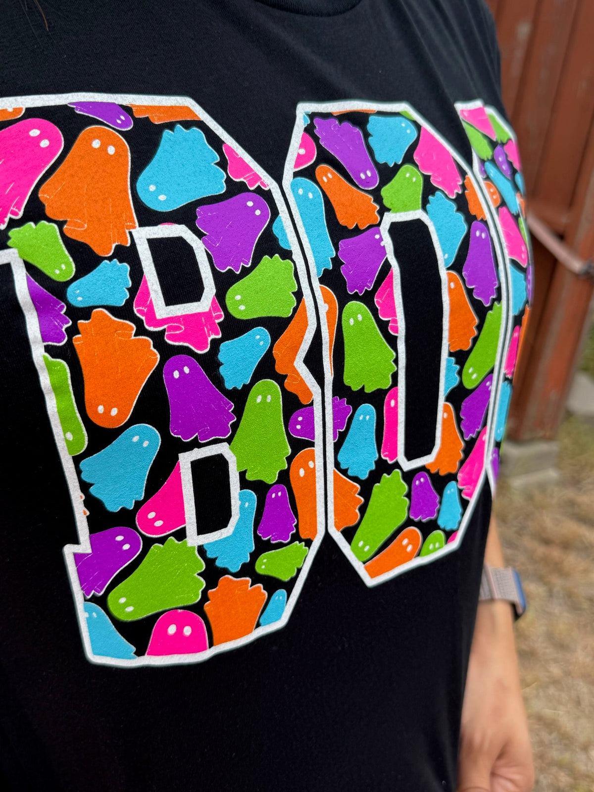 Boo with Colorful Ghosts Tee