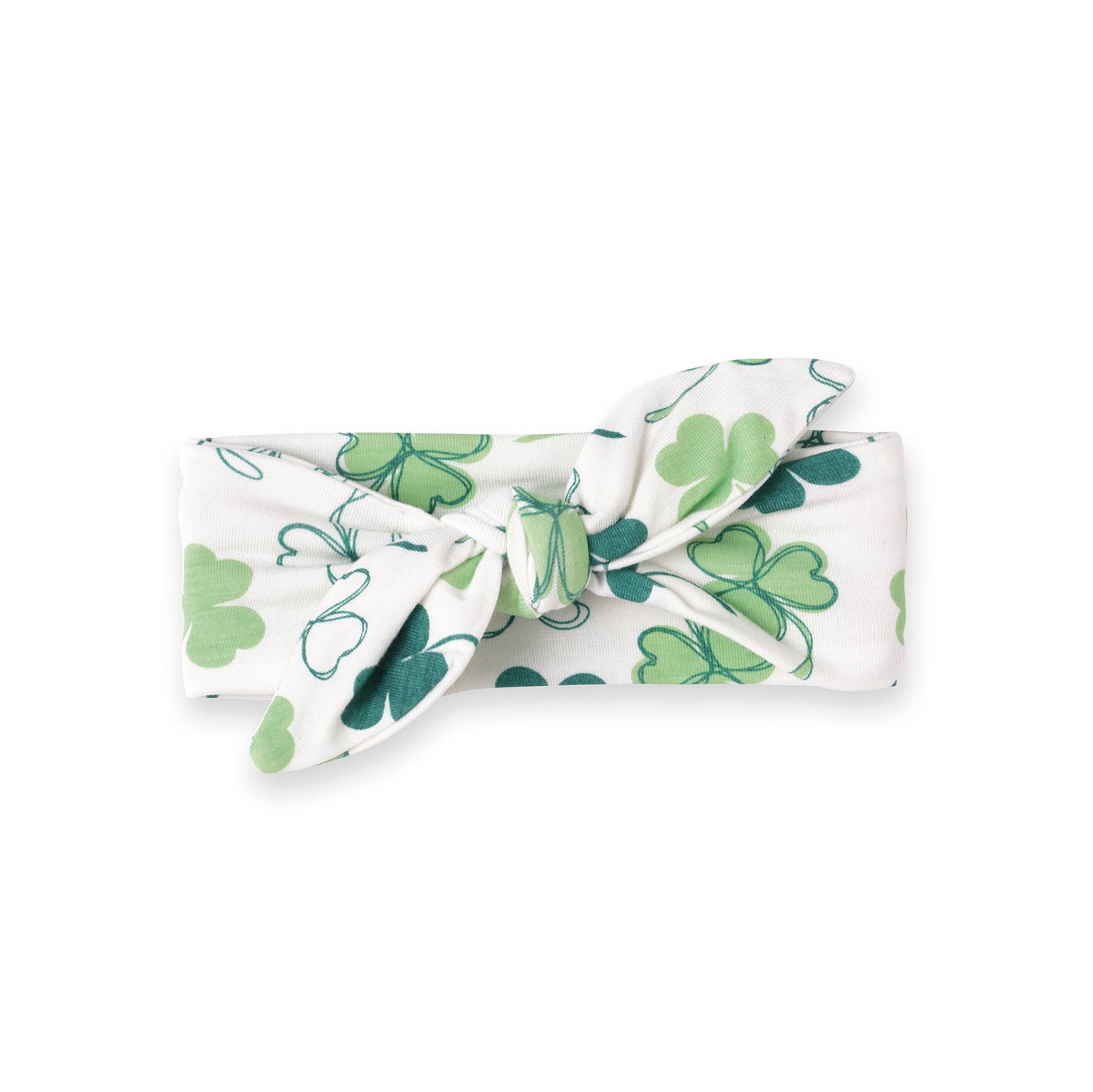Shamrock Baby Headband – Adjustable Bamboo Bow