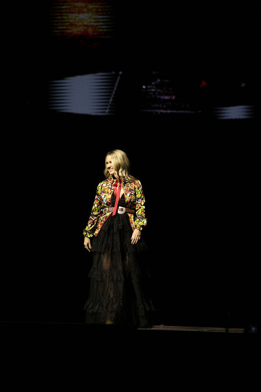 Floral Black Button Up