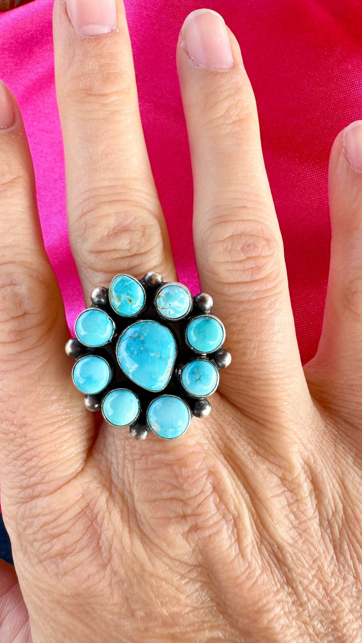 Glorieta Authentic Blue Ridge Turquoise Ring