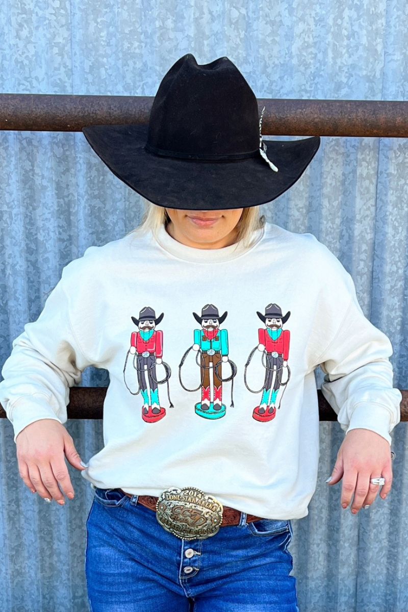 Roping Around the Christmas Tree Sweatshirt