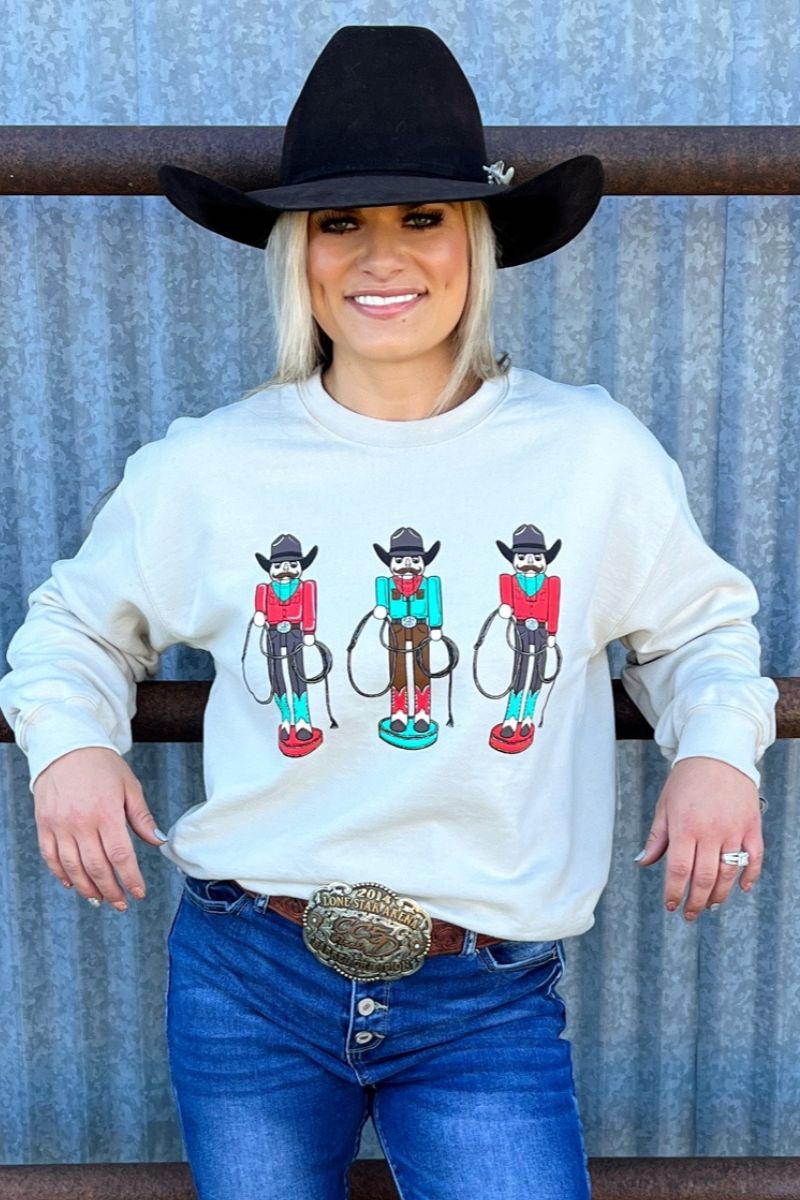 Roping Around the Christmas Tree Sweatshirt