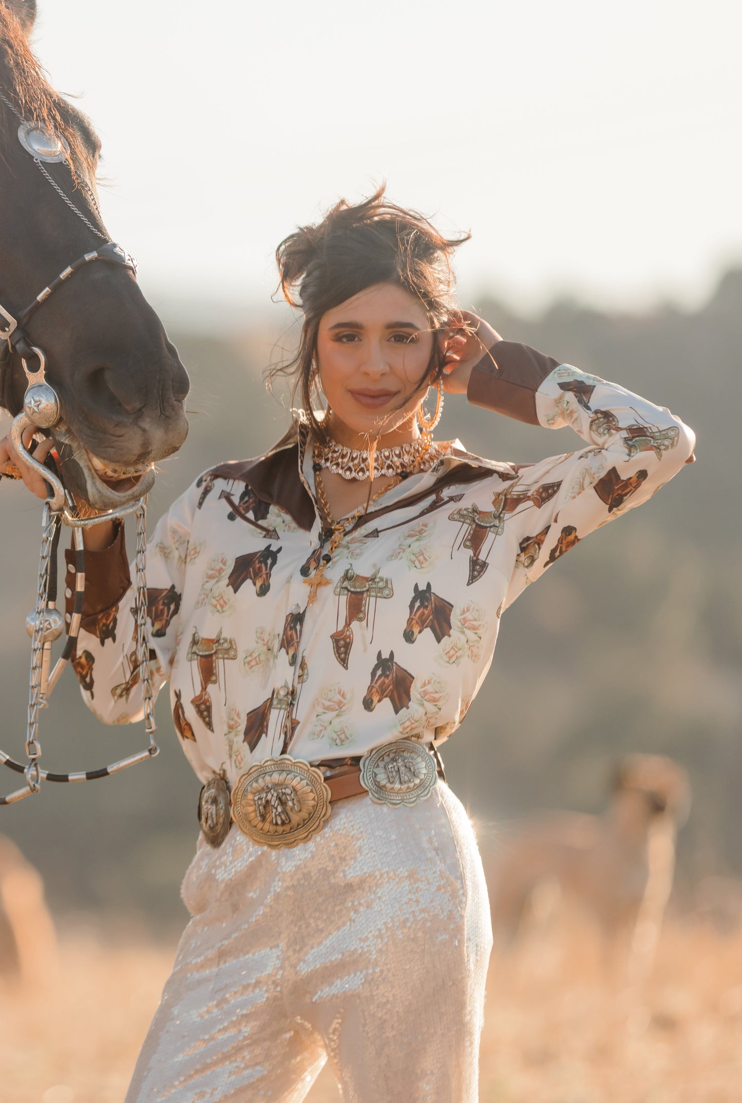 El Caballo Button Up