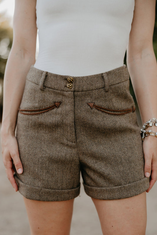 Holman Herringbone Shorts