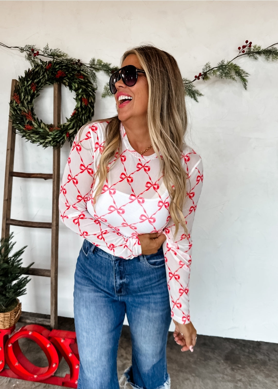 Christmas Mesh Tops (4 styles)