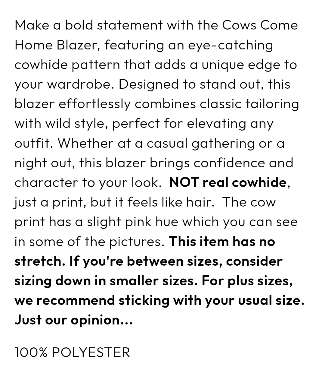 Cows Come Home Blazer