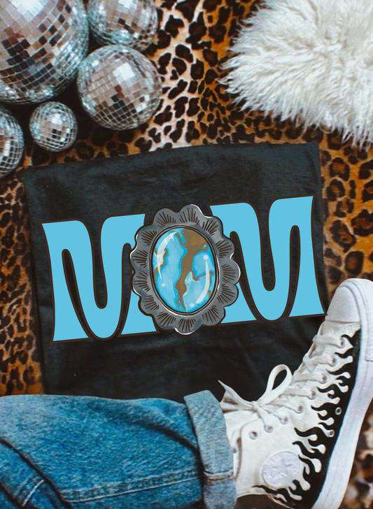 Turq Mom tee