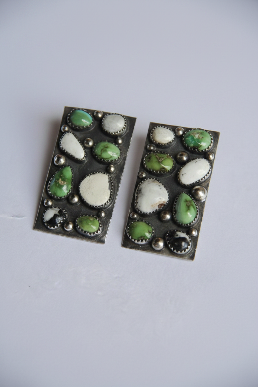 Alcova Sonoran Gold and White Buffalo Earrings