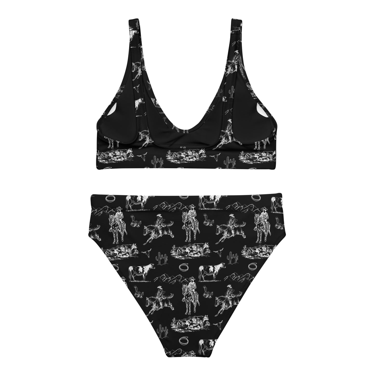 Cowboy high-waisted bikini