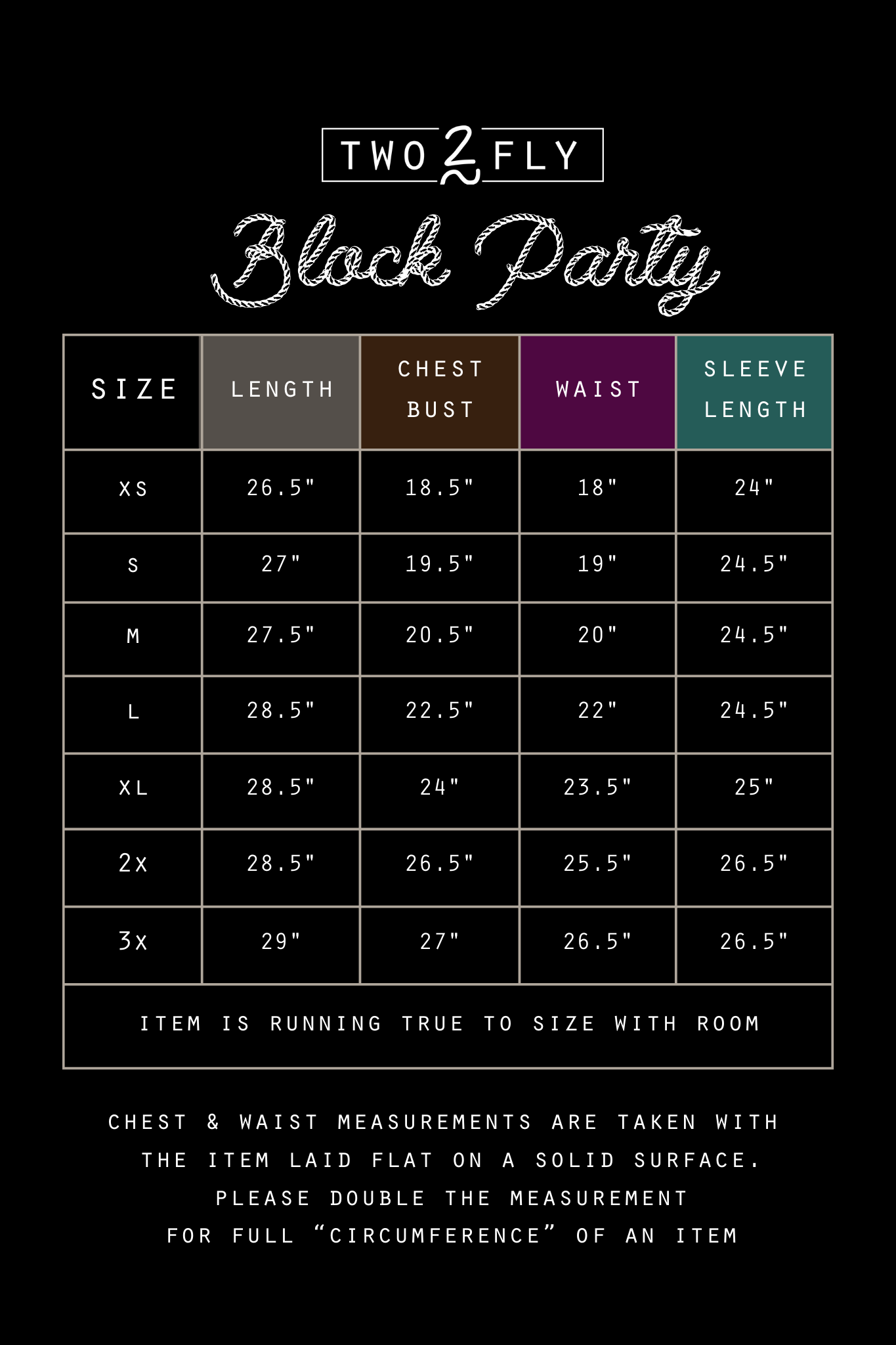 BLOCK PARTY* POP [missing sizes]