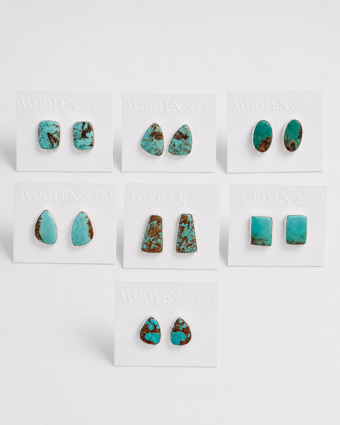 Daisetta #8 Turquoise Stud Earrings
