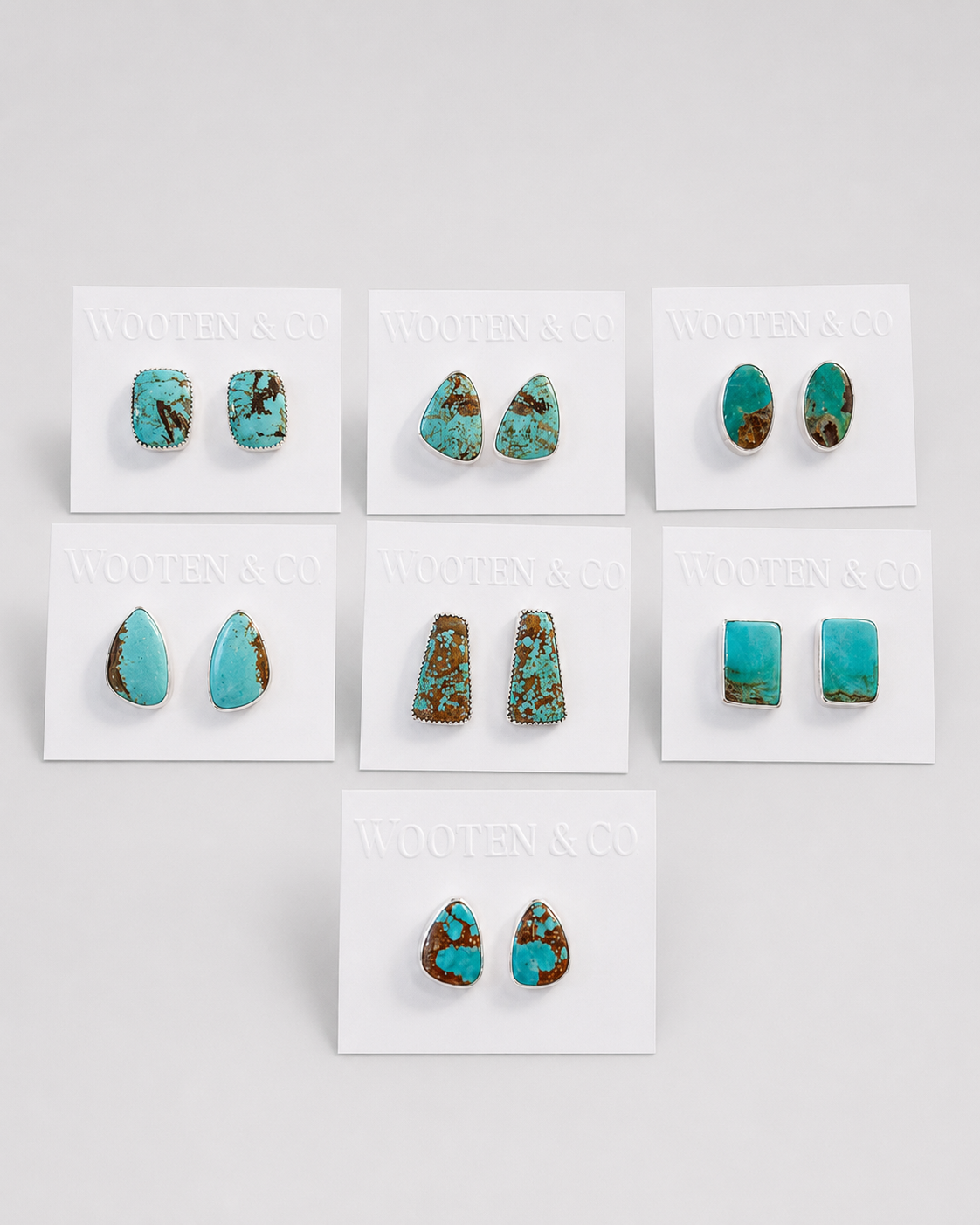 Daisetta #8 Turquoise Stud Earrings