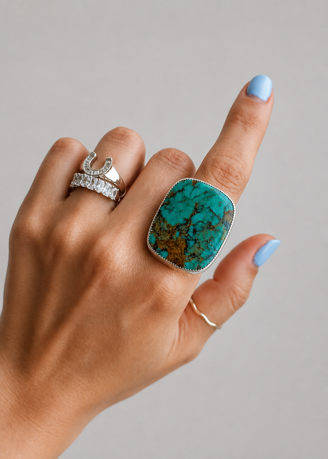 Granger Adjustable Turquoise Ring