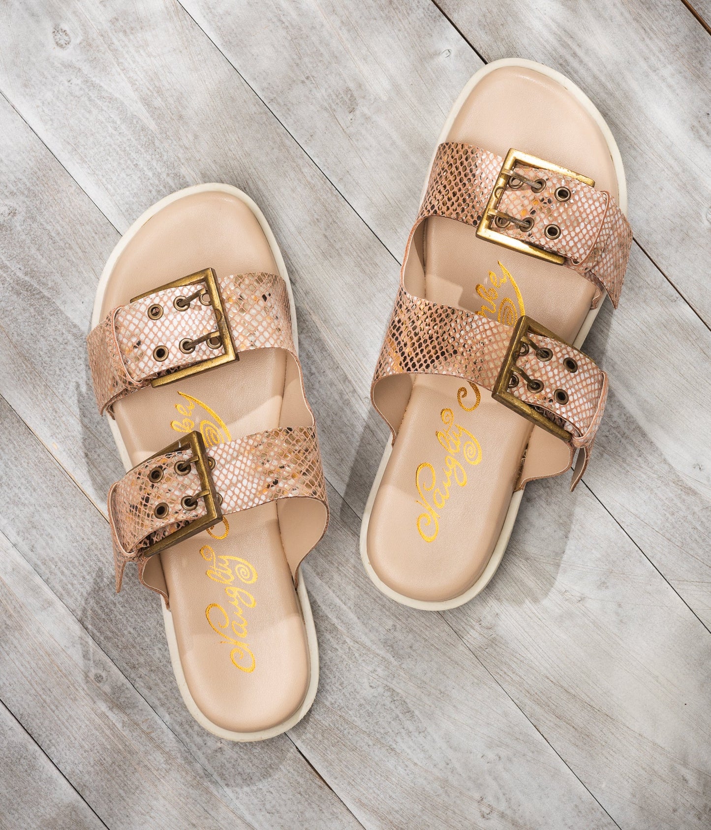 Hey Pony Sandals in Blush