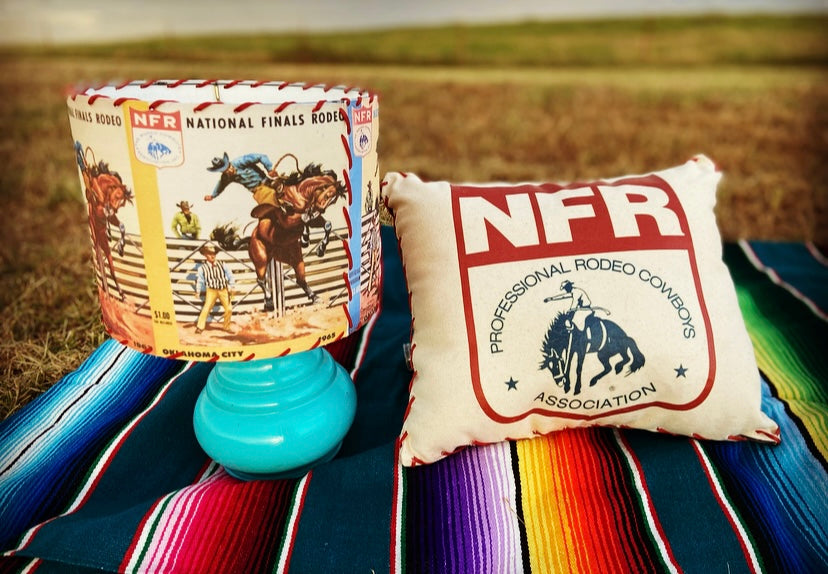 Vintage NFR Program Lampshade XSmall 6 inch