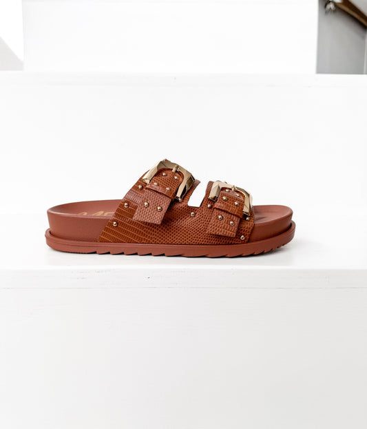 Marigold Sandal in Cognac