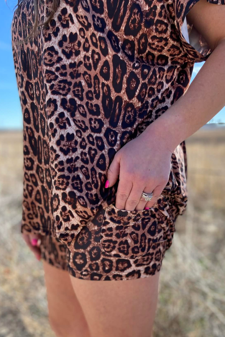 Cozy Cowgirl Cheetah Shorts