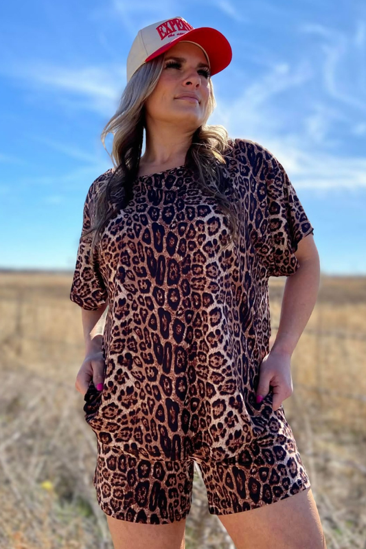 Cozy Cowgirl Cheetah Top