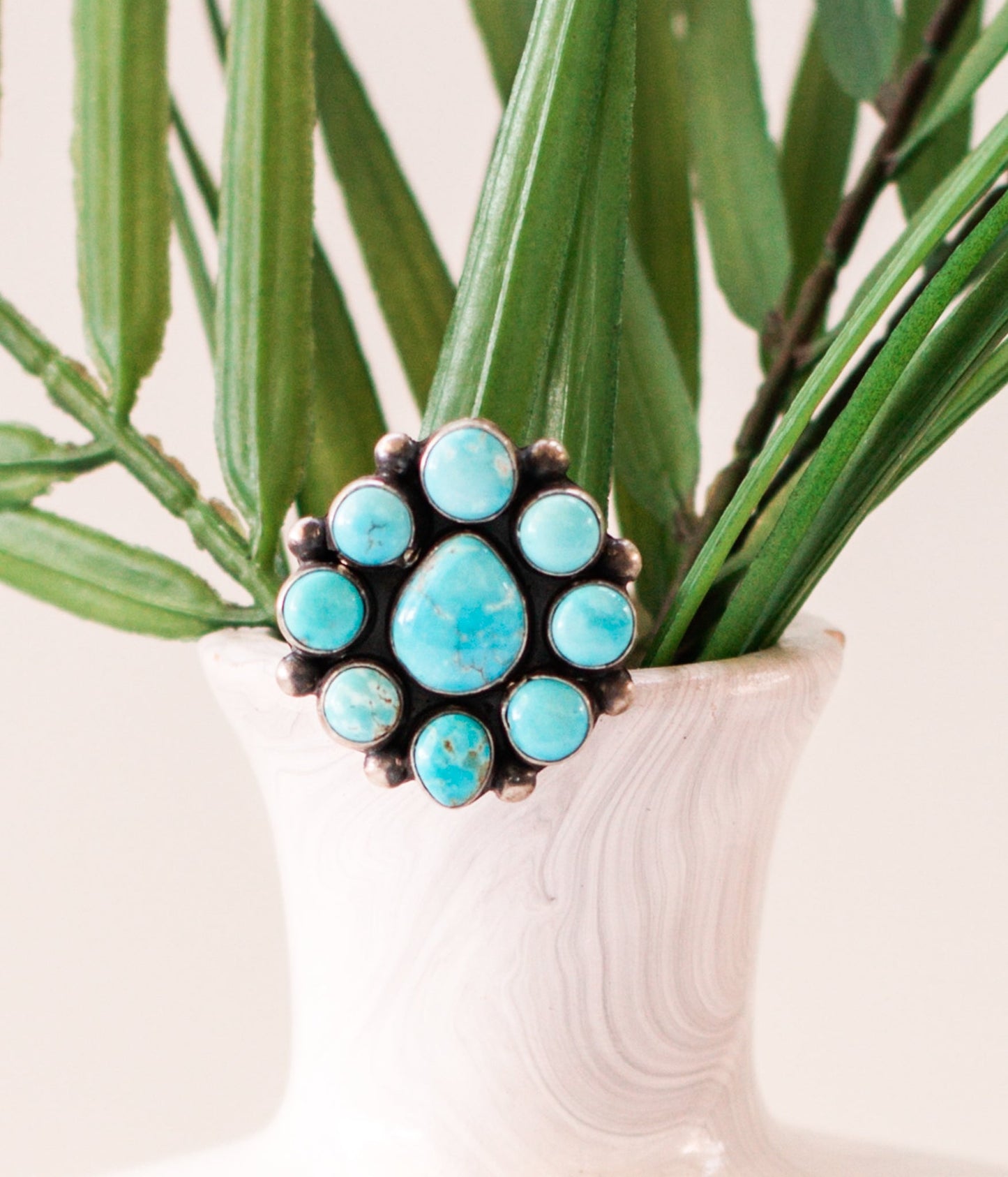 Glorieta Authentic Blue Ridge Turquoise Ring