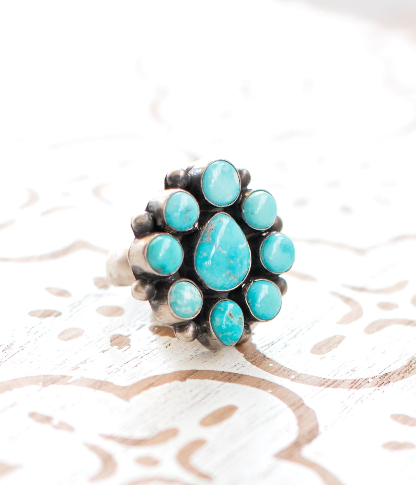 Glorieta Authentic Blue Ridge Turquoise Ring