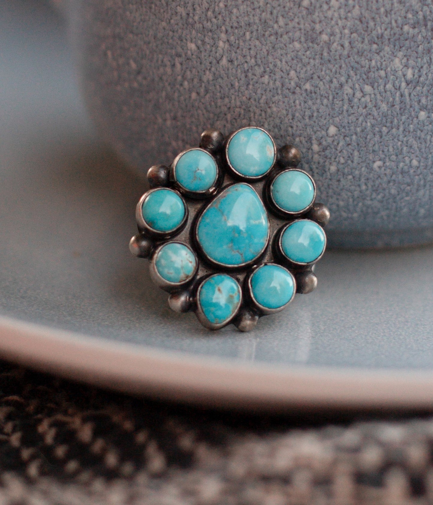 Glorieta Authentic Blue Ridge Turquoise Ring