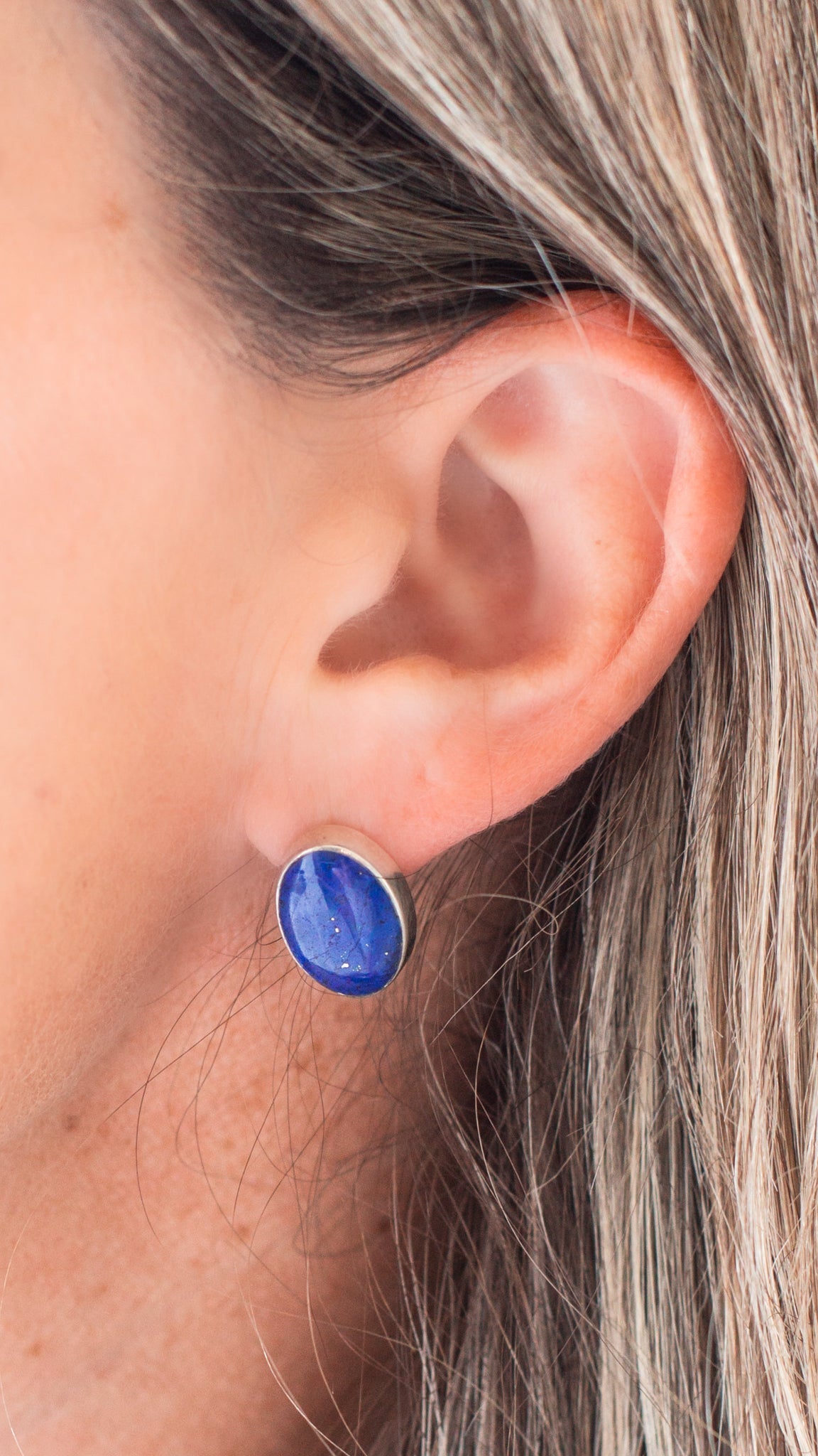 Arroyo Lapis Stud Earrings