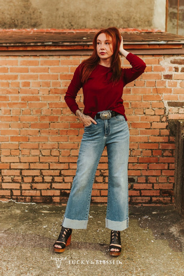 L&B Wide Cuffed Jeans