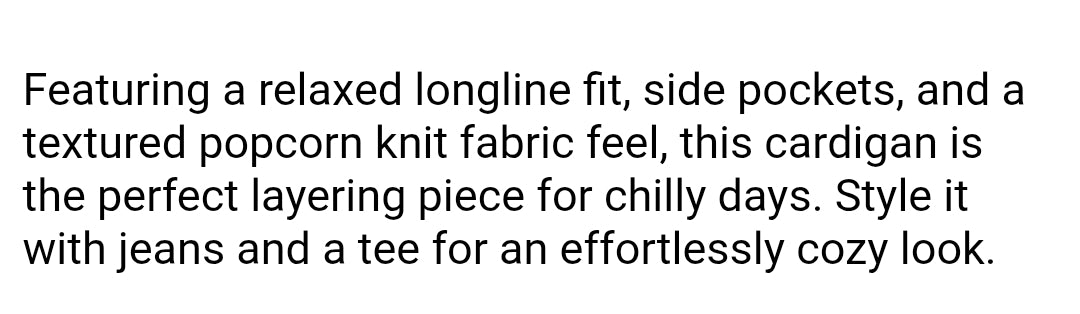 Christmas Red Popcorn Cardigan