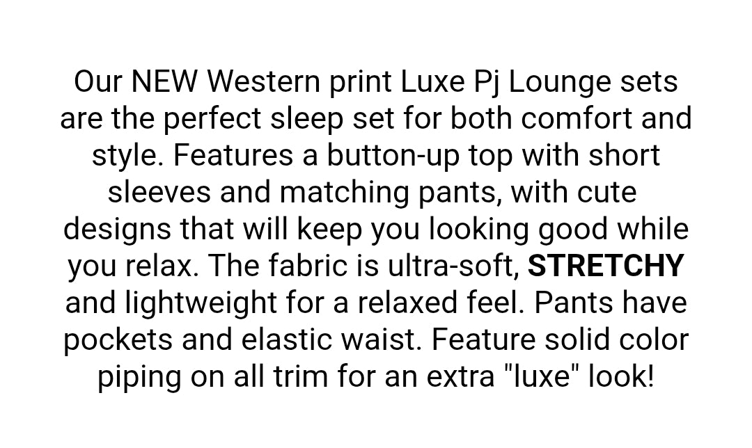 Cowgirl Luxe Pajamas