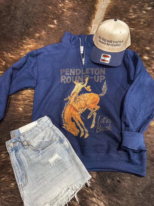 Pendleton Round Up Quarter Zip