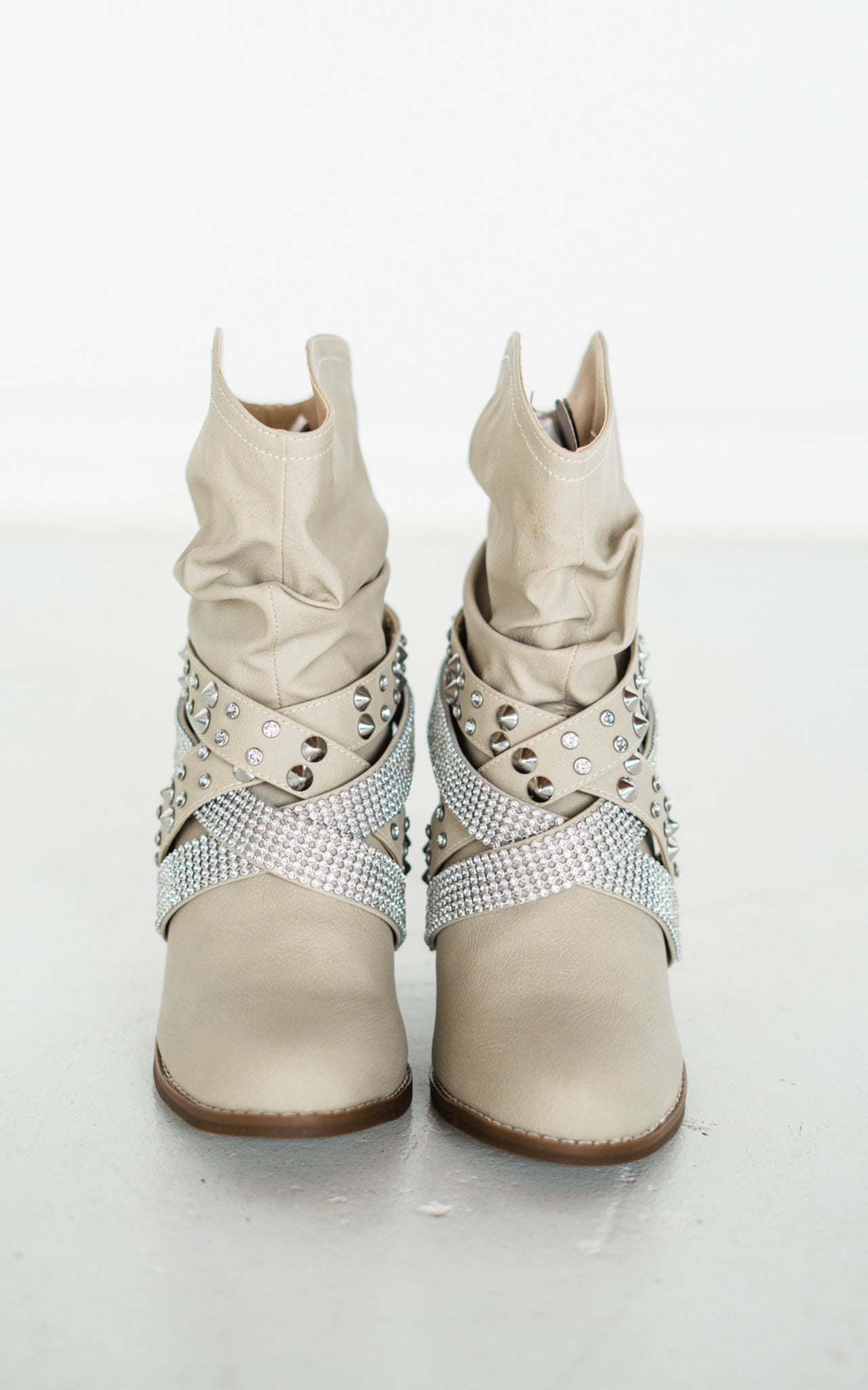 Short Change Booties in Cream