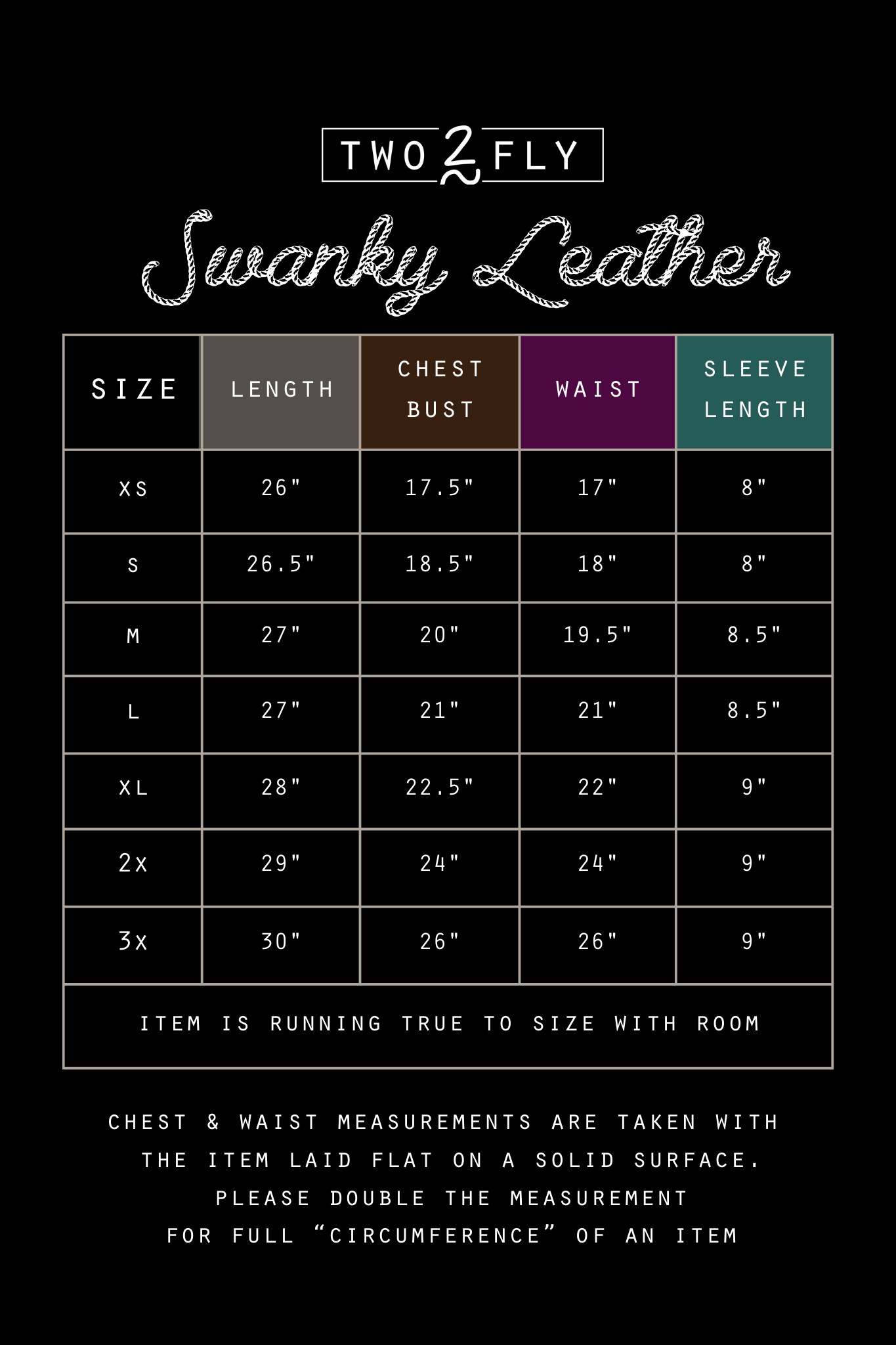 SWANKY LEATHER *MIDNIGHT [XS/S/3X ONLY]