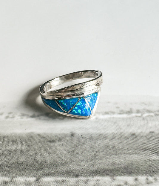 Blue Opal Ring