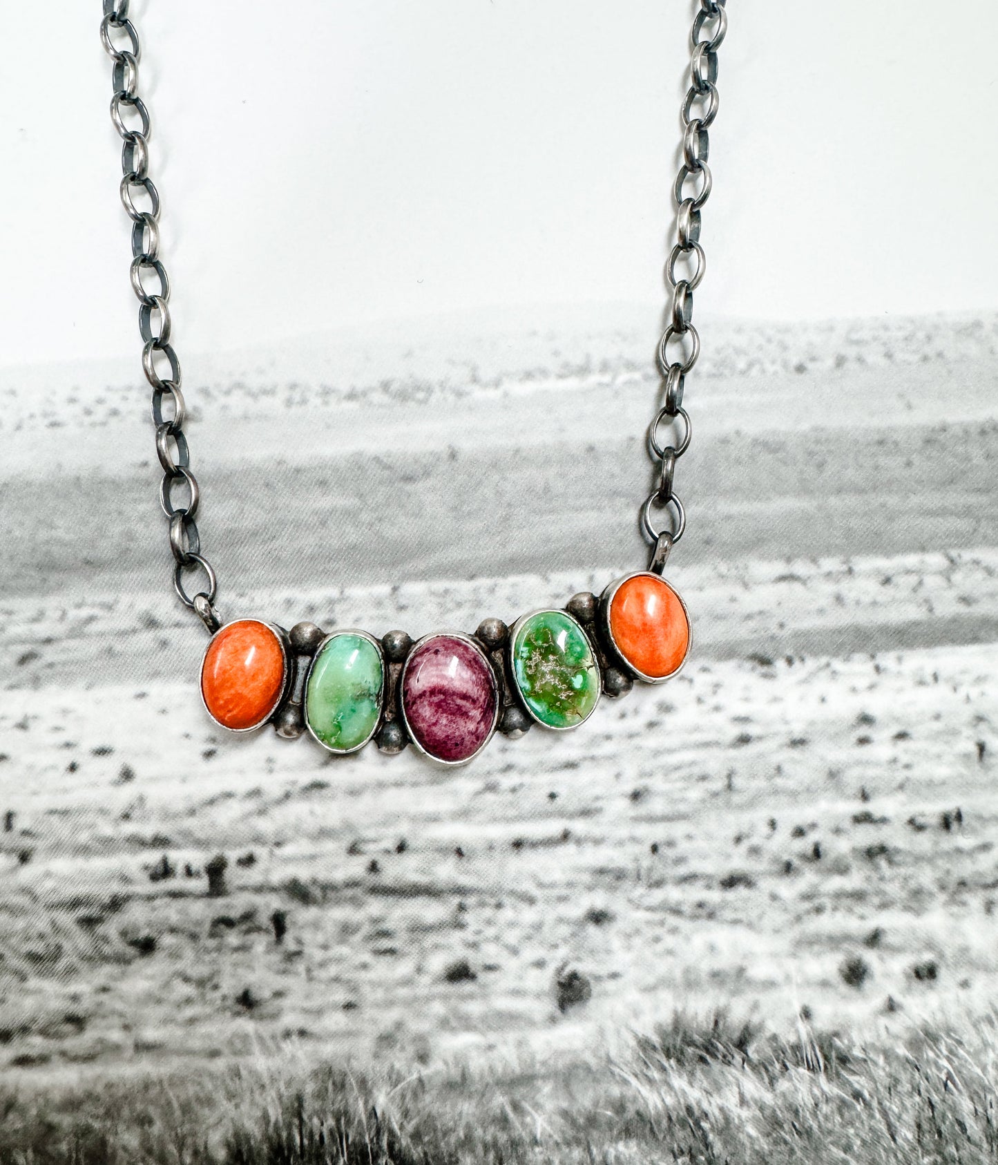 Five Multi Stone Necklace