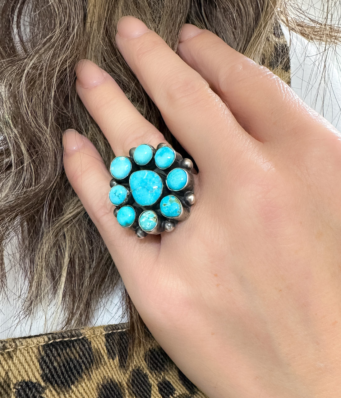 Glorieta Authentic Blue Ridge Turquoise Ring