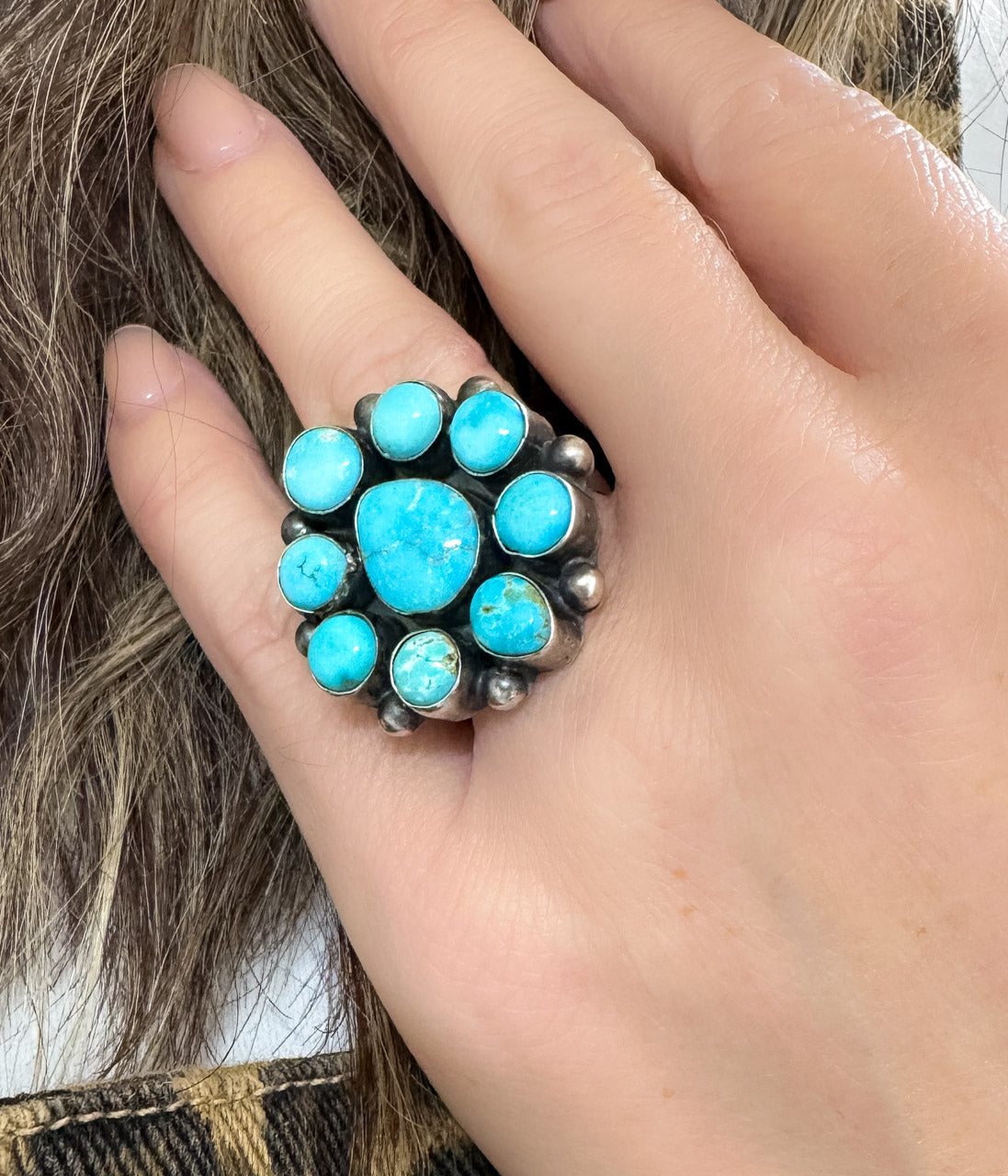 Glorieta Authentic Blue Ridge Turquoise Ring