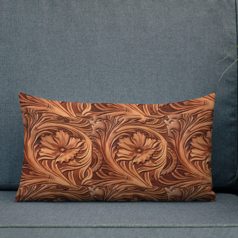 Leather look 2024 throw pillows