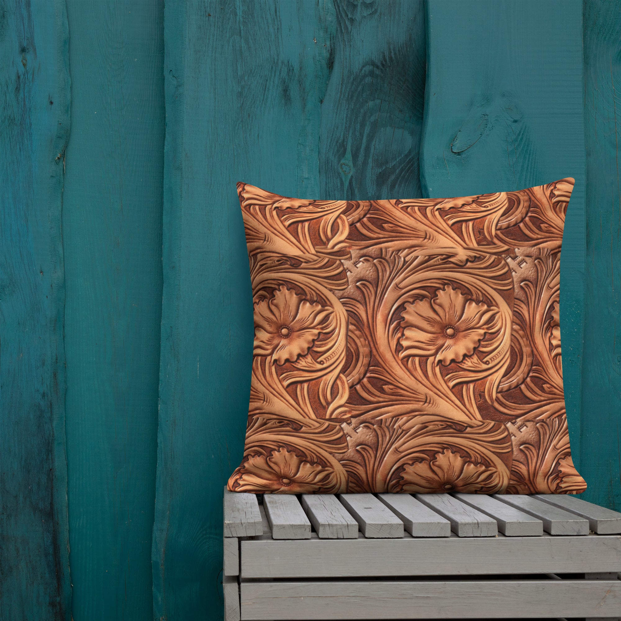 Leather look hotsell throw pillows