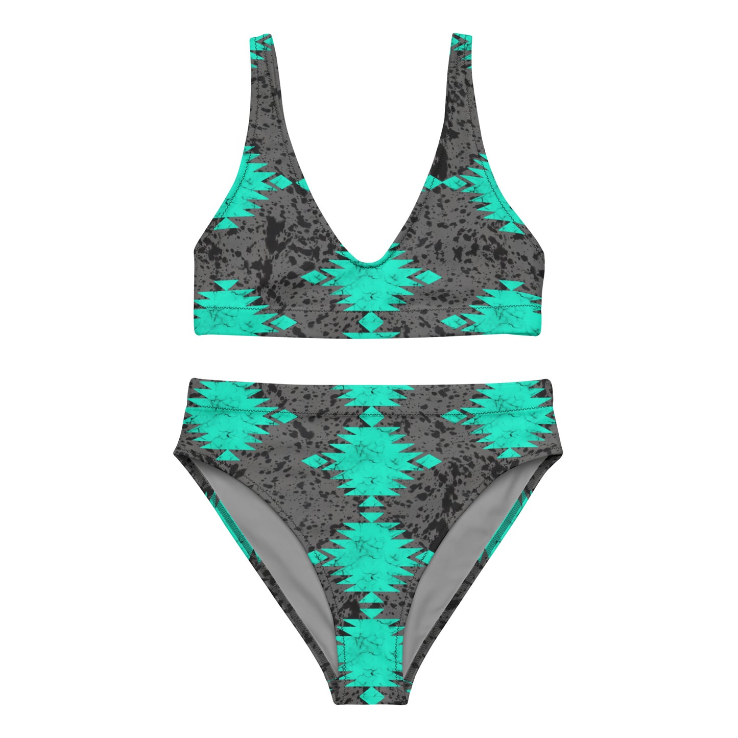 Turquoise Aztec - 2 Piece Bikini