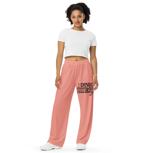 Chase Dreams - All-over print unisex wide-leg pants